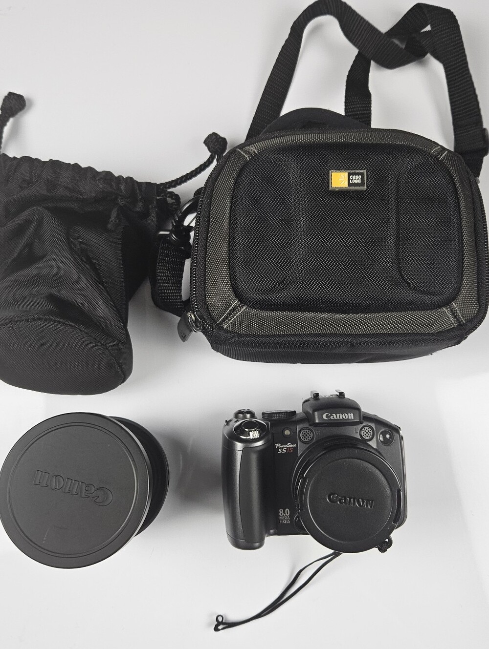 Canon PowerShot S5 IS 8.0MP Digital Camera Bundle – Tested & Working